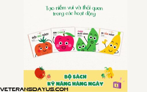 Bộ 4 cuốn sách kĩ năng hàng ngày cho bé