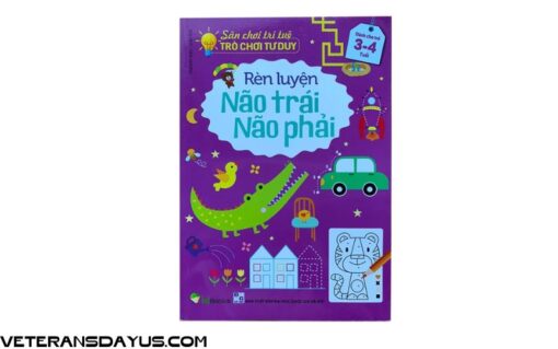 Sách Rèn luyện não trái não phải cho bé từ 3-6 tuổi